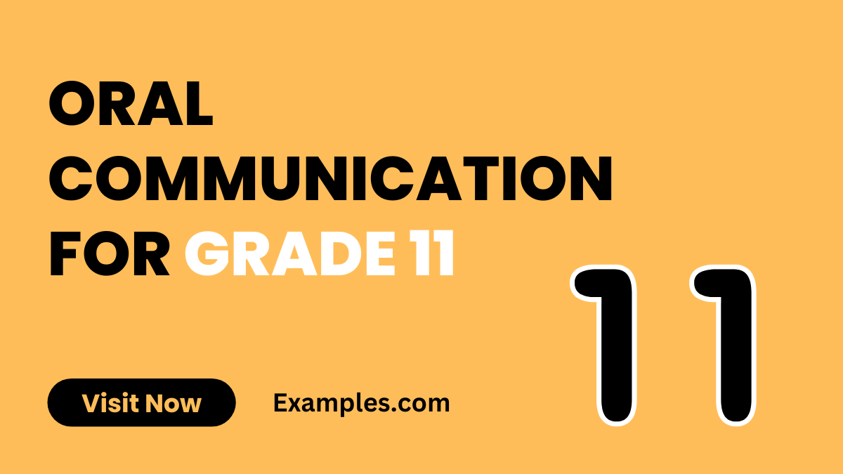 Oral Communication for Grade 11