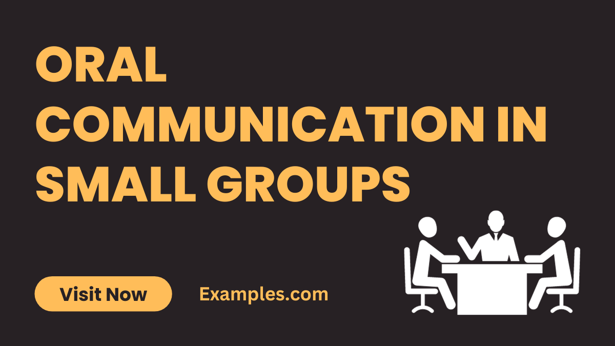 Oral Communication in Small Groups
