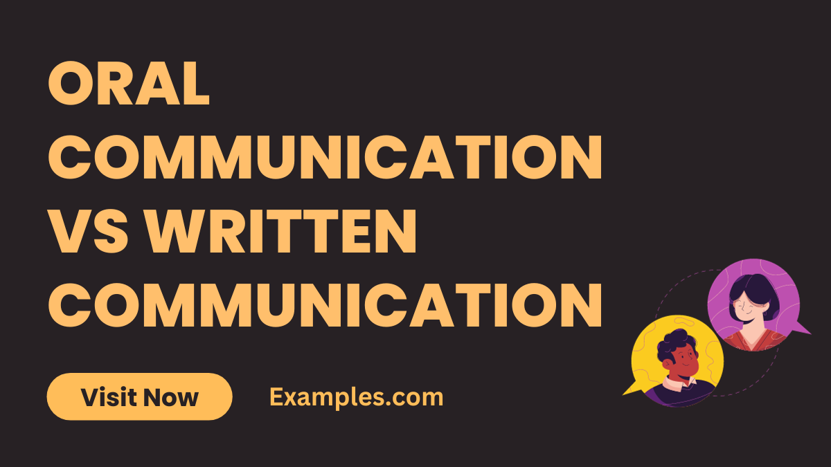 Oral Communication vs Written Communication