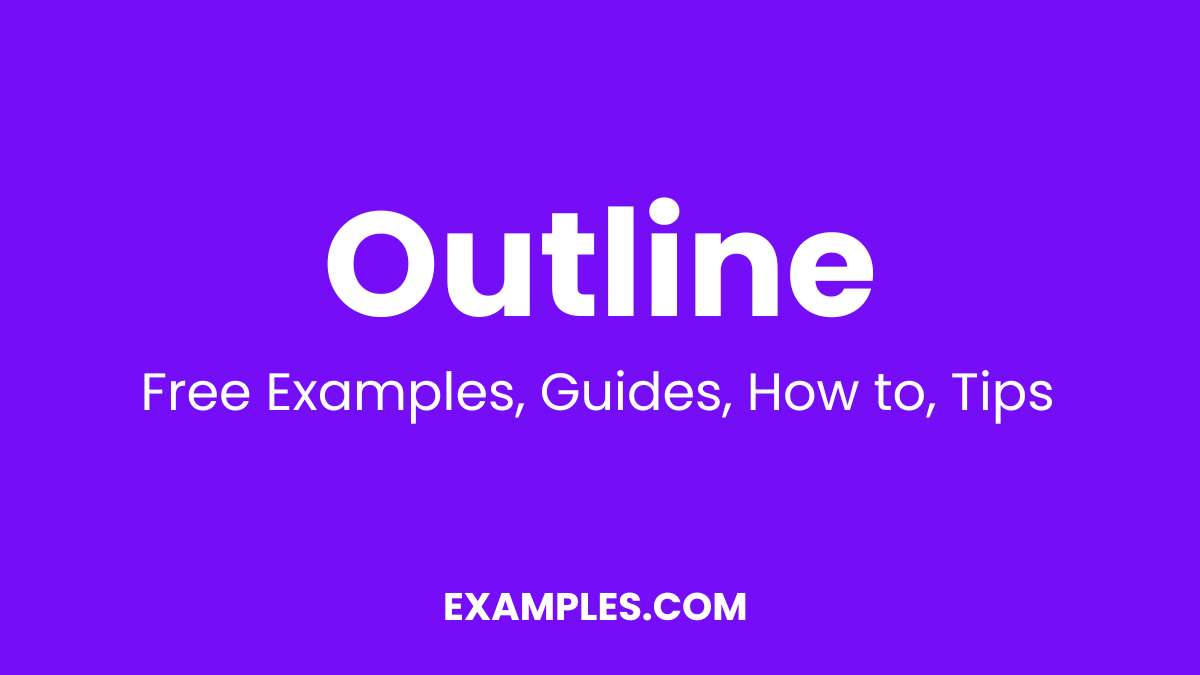 Outline Examples