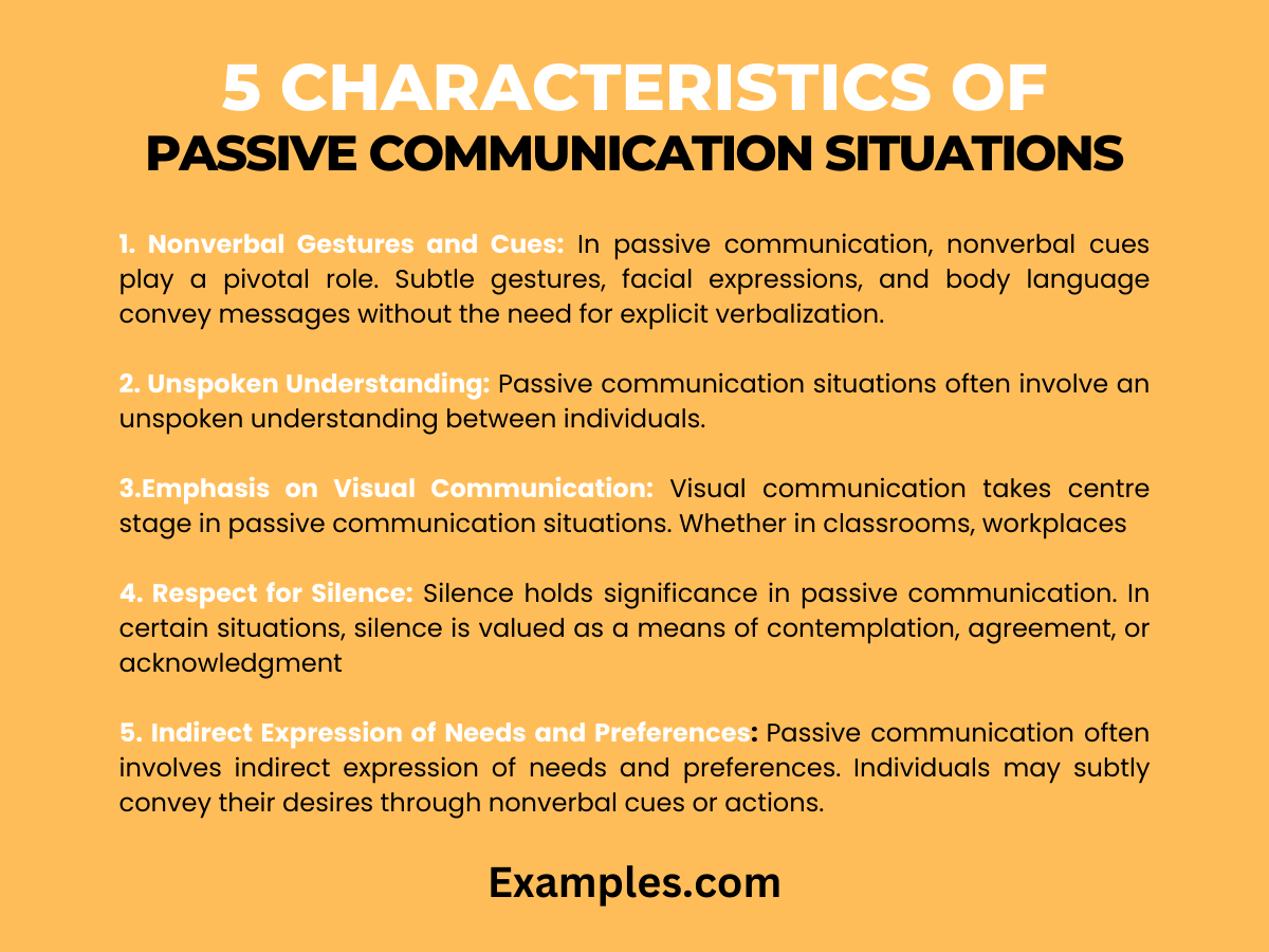 passive communication situations 1