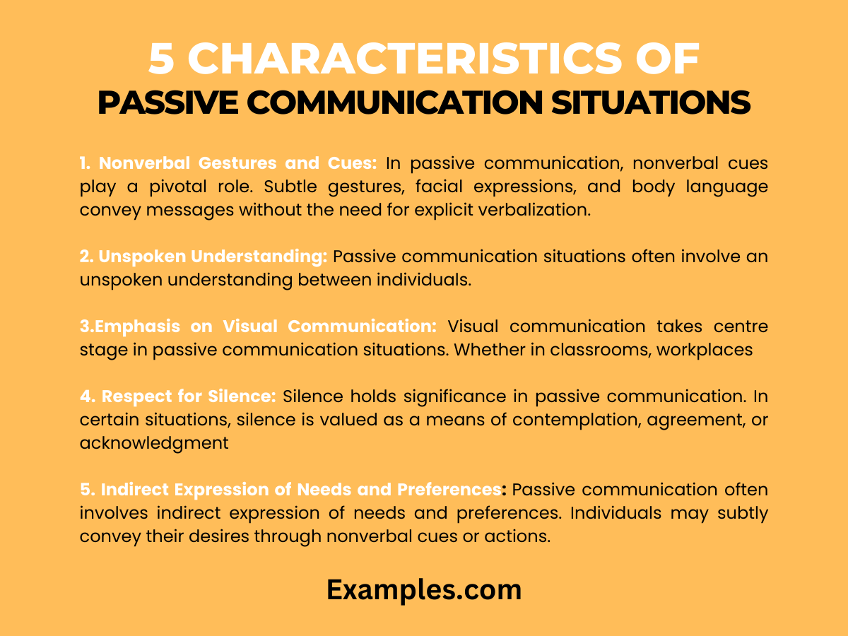 Passive Communication Situations: Examples, Pdf