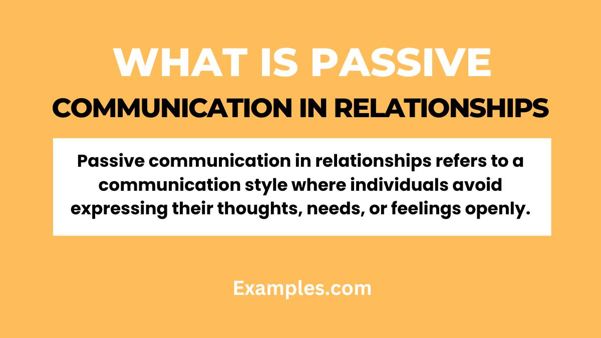 passive communication in relationships