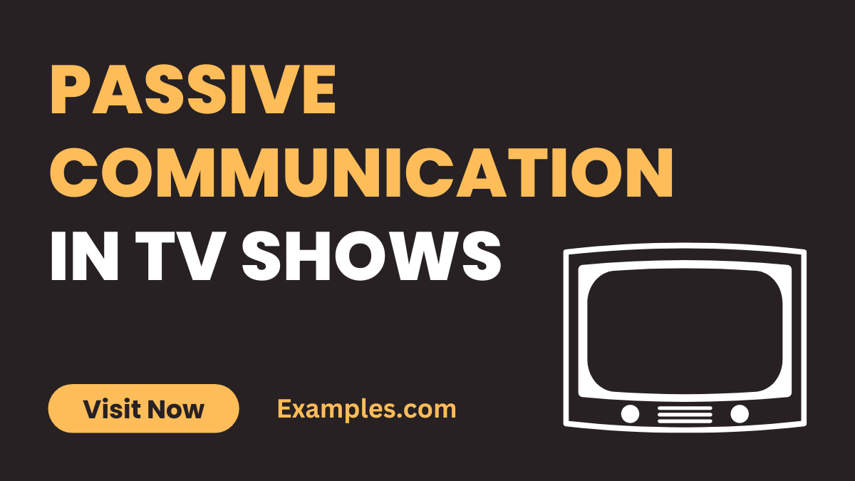 Passive Communication in Tv shows 1
