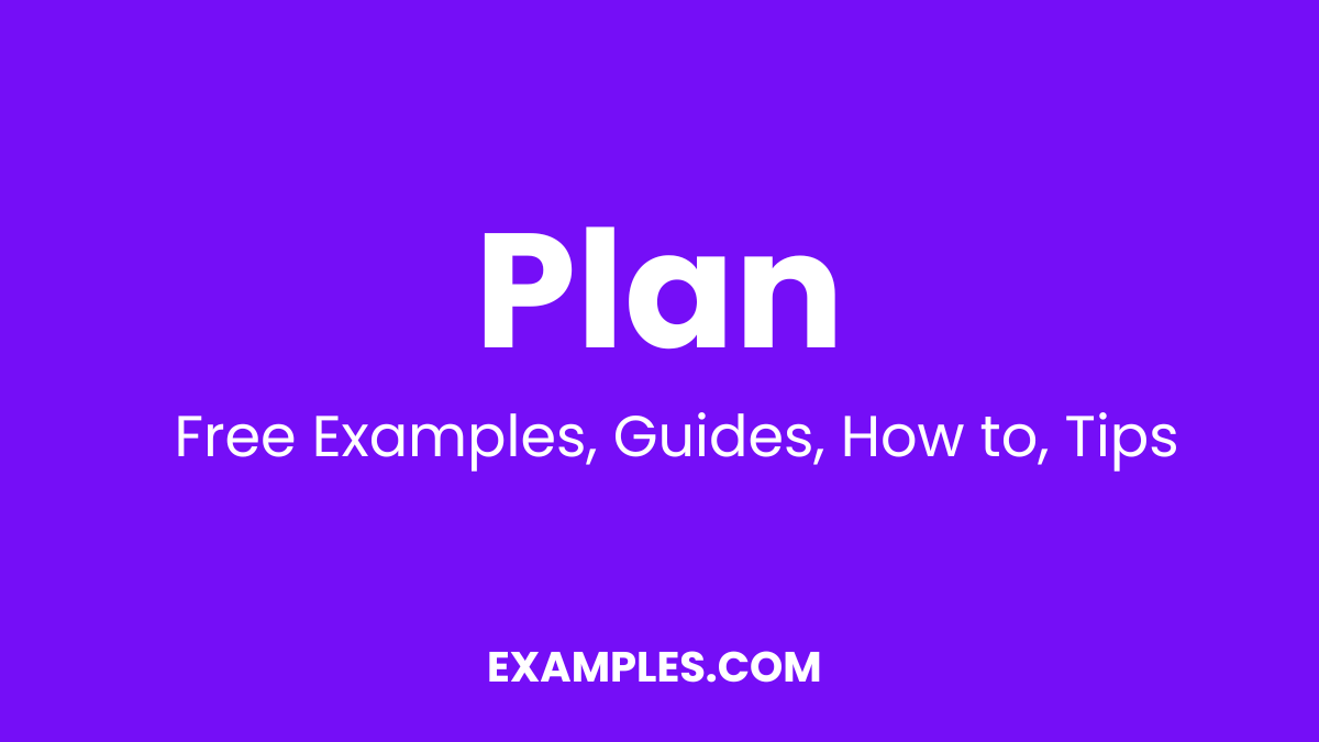 Plan Examples