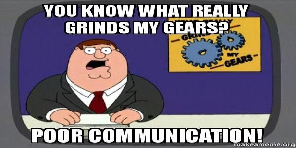 poor communication is the main porblem meme