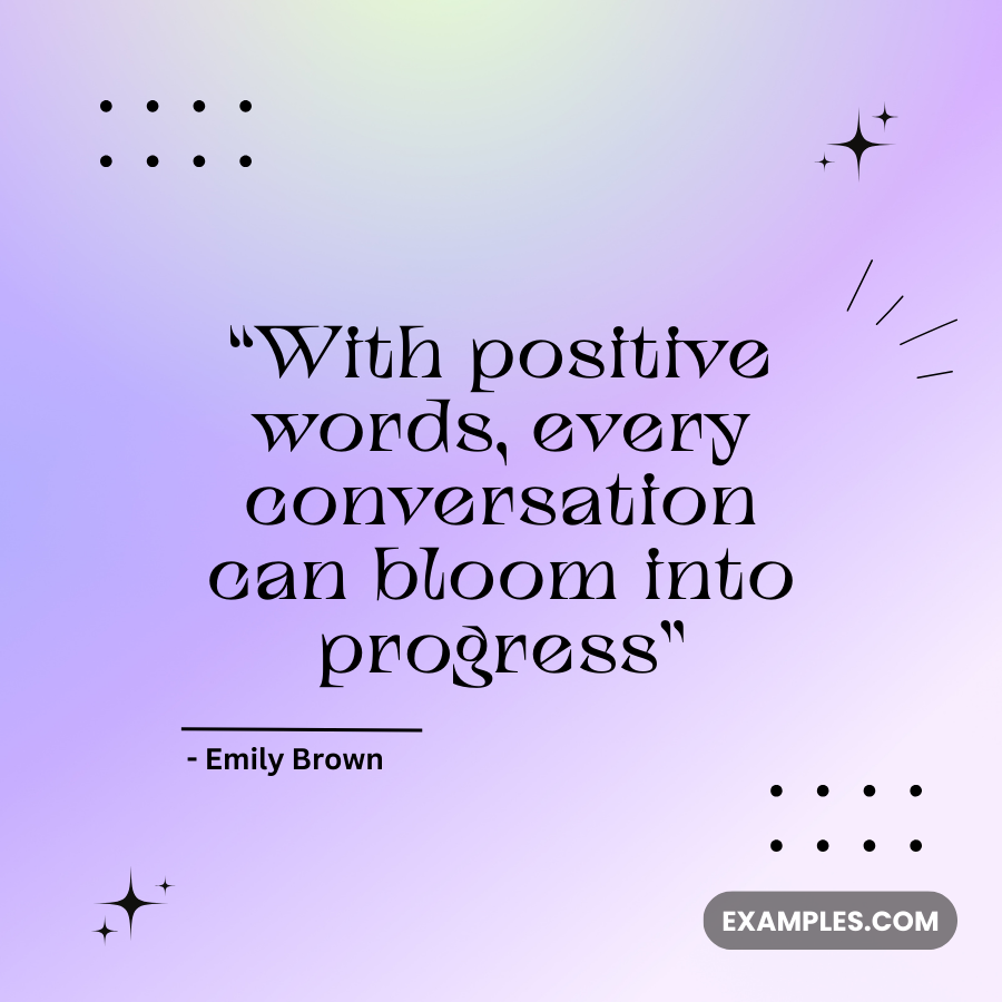 positive communication quote by emily brown