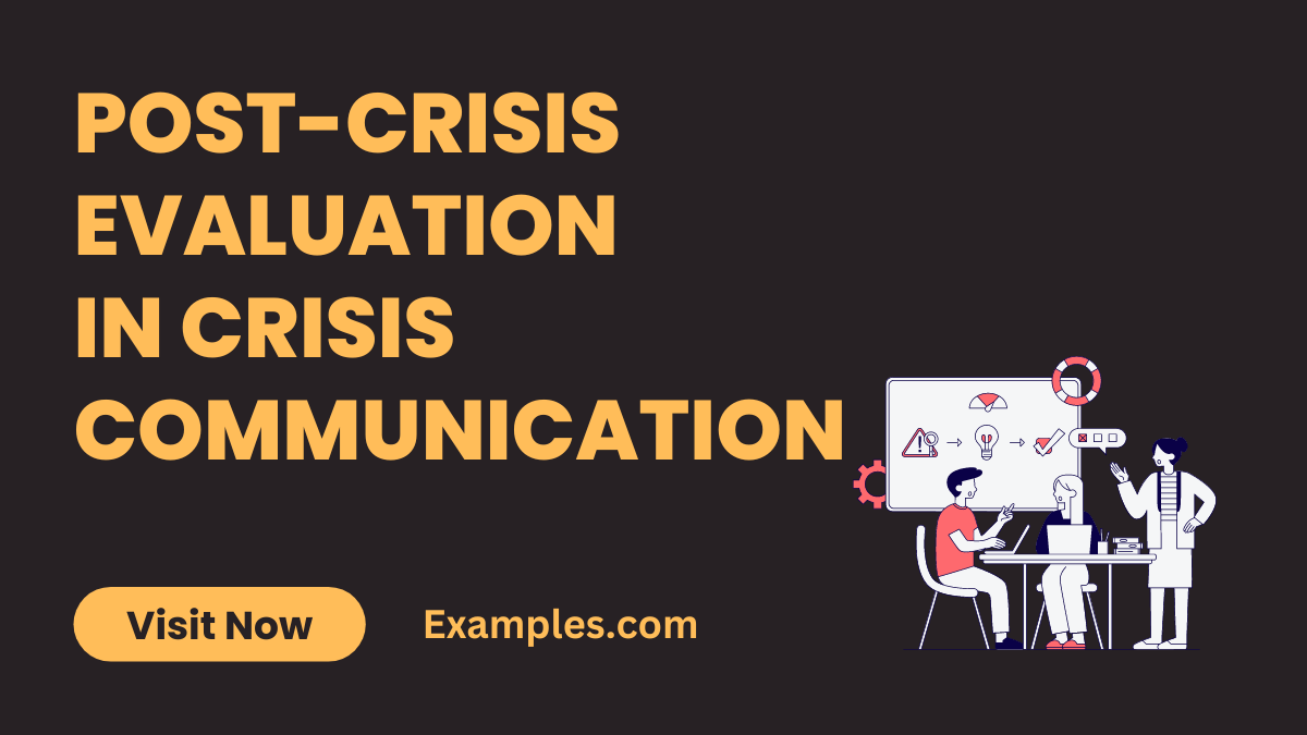 Post Crisis Evaluation in Crisis Communication