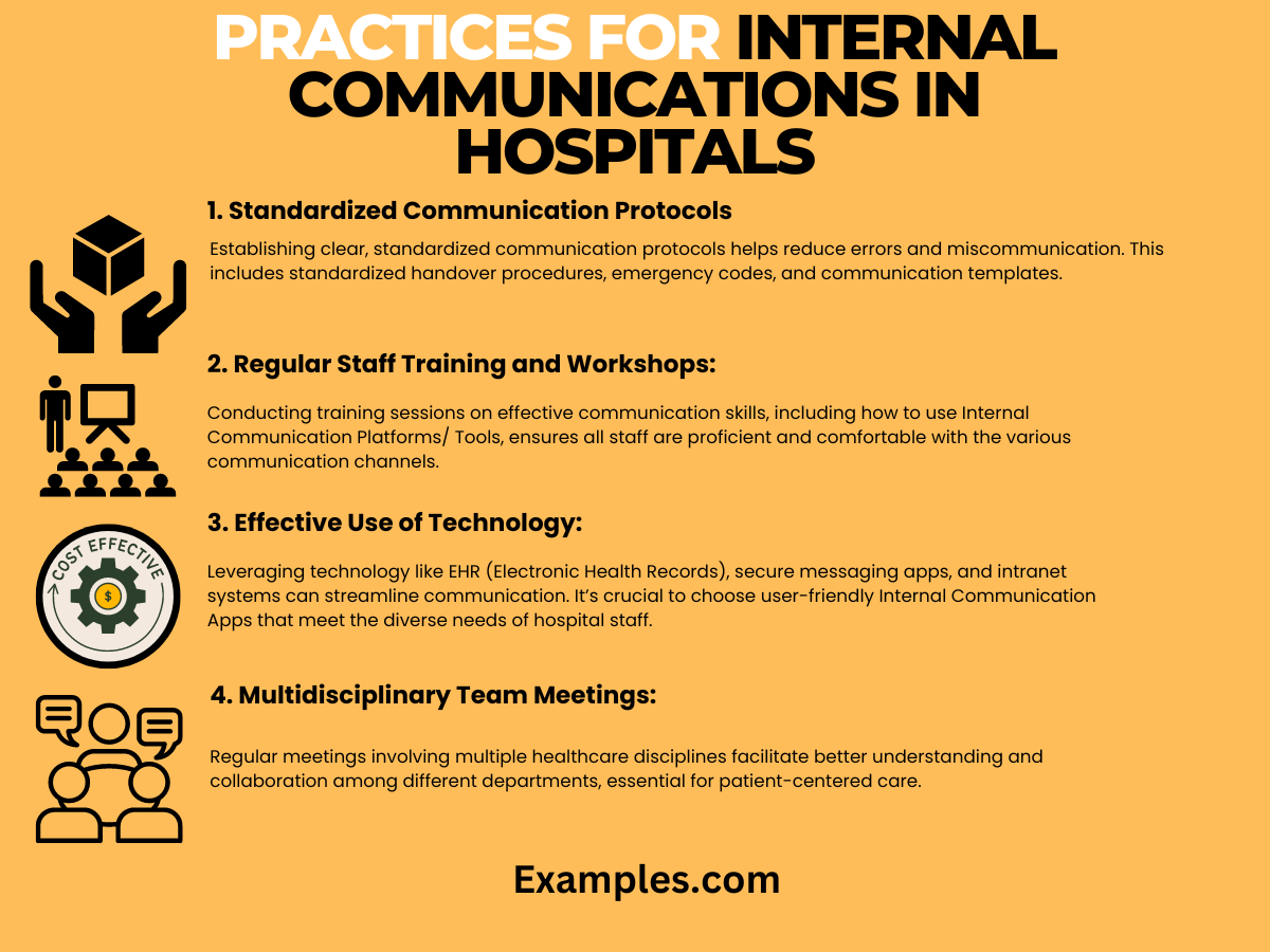 practices for internal communications in hospitals
