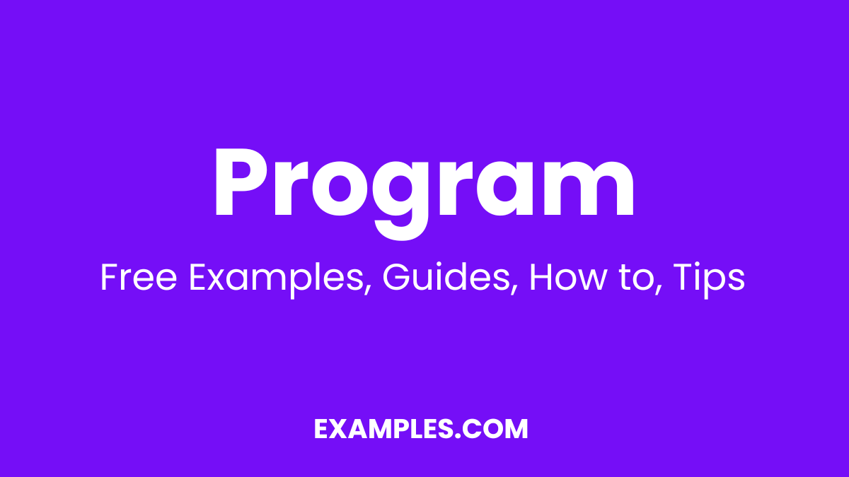 Program Examples