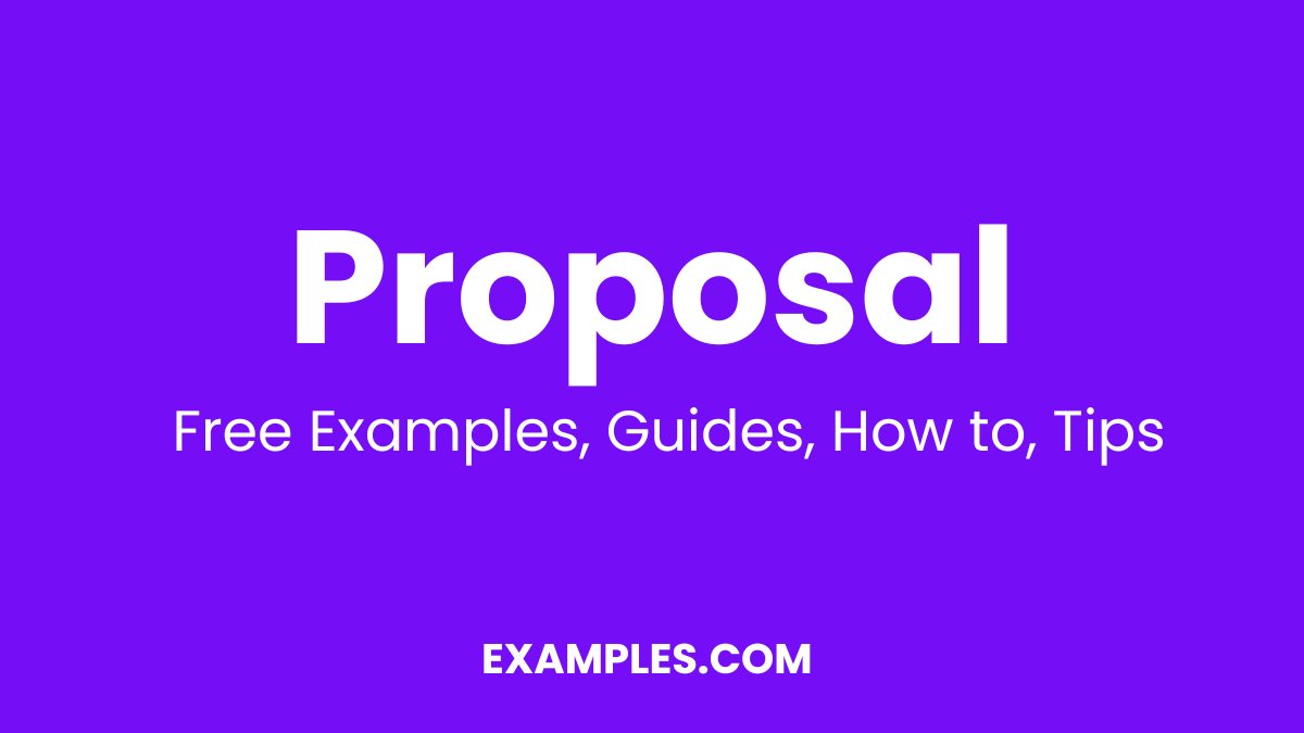 Proposal Examples