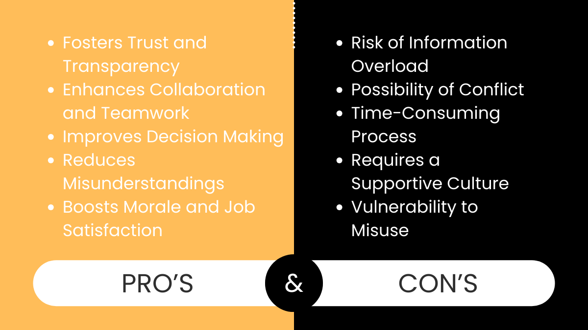 pros and cons of open communication style