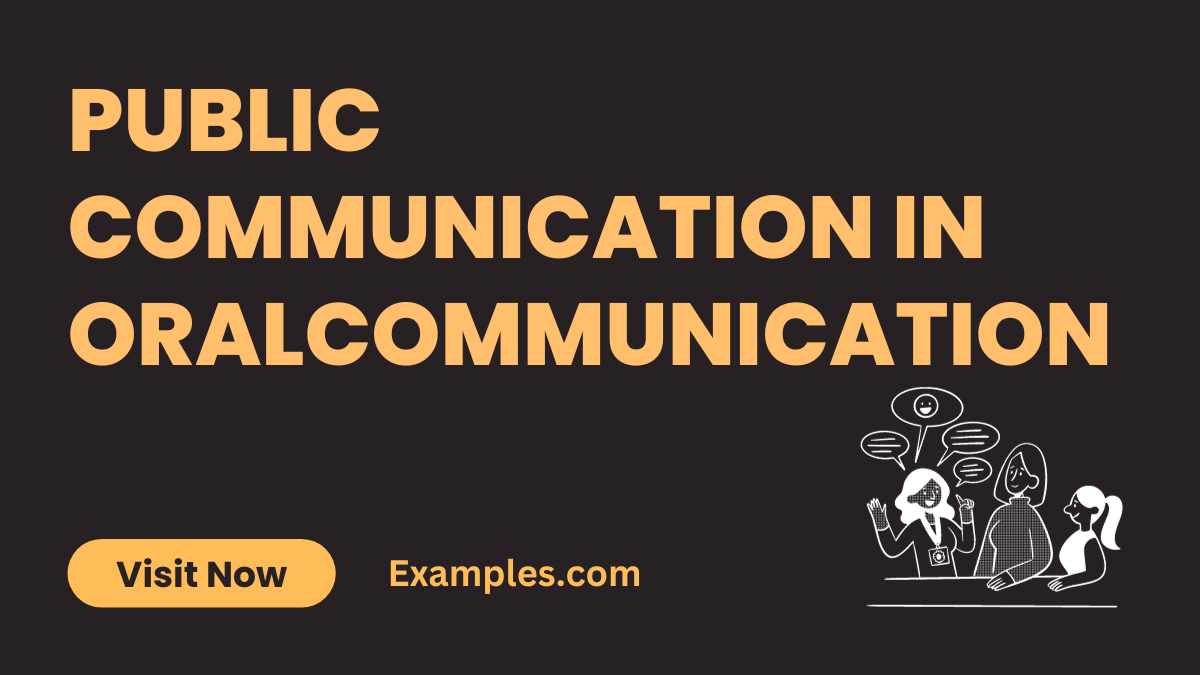 Public communication in Oral Communication