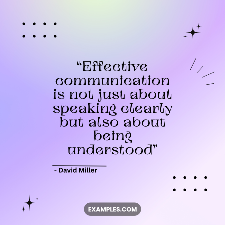 quotes on effective communication by david miller