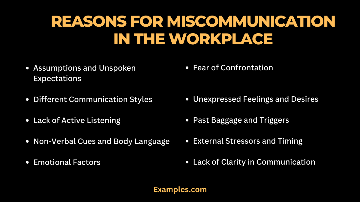 reasons for miscommunication in the workplace
