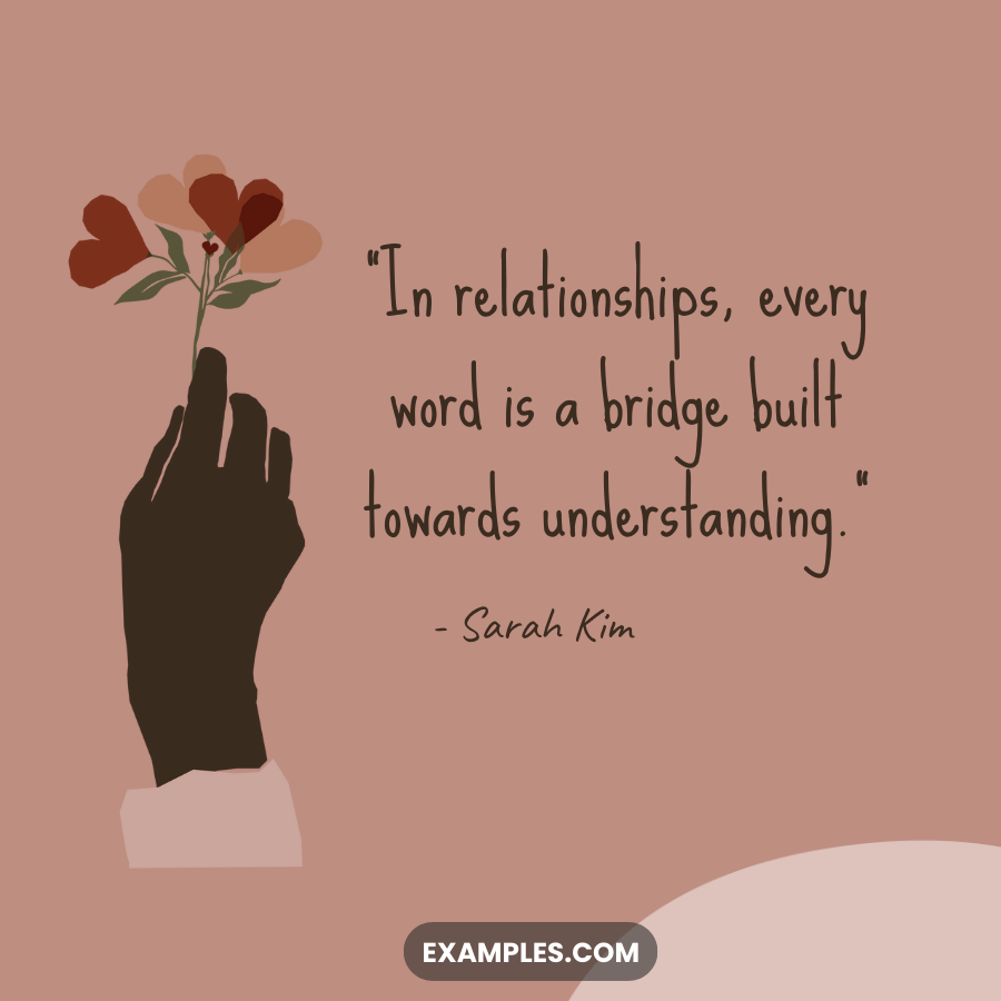 relationship communication quote by sarah kim