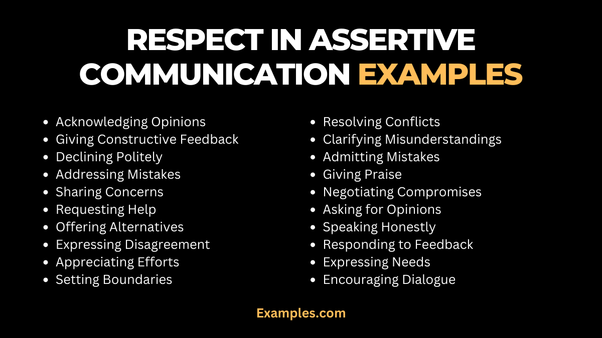 respect in assertive communication