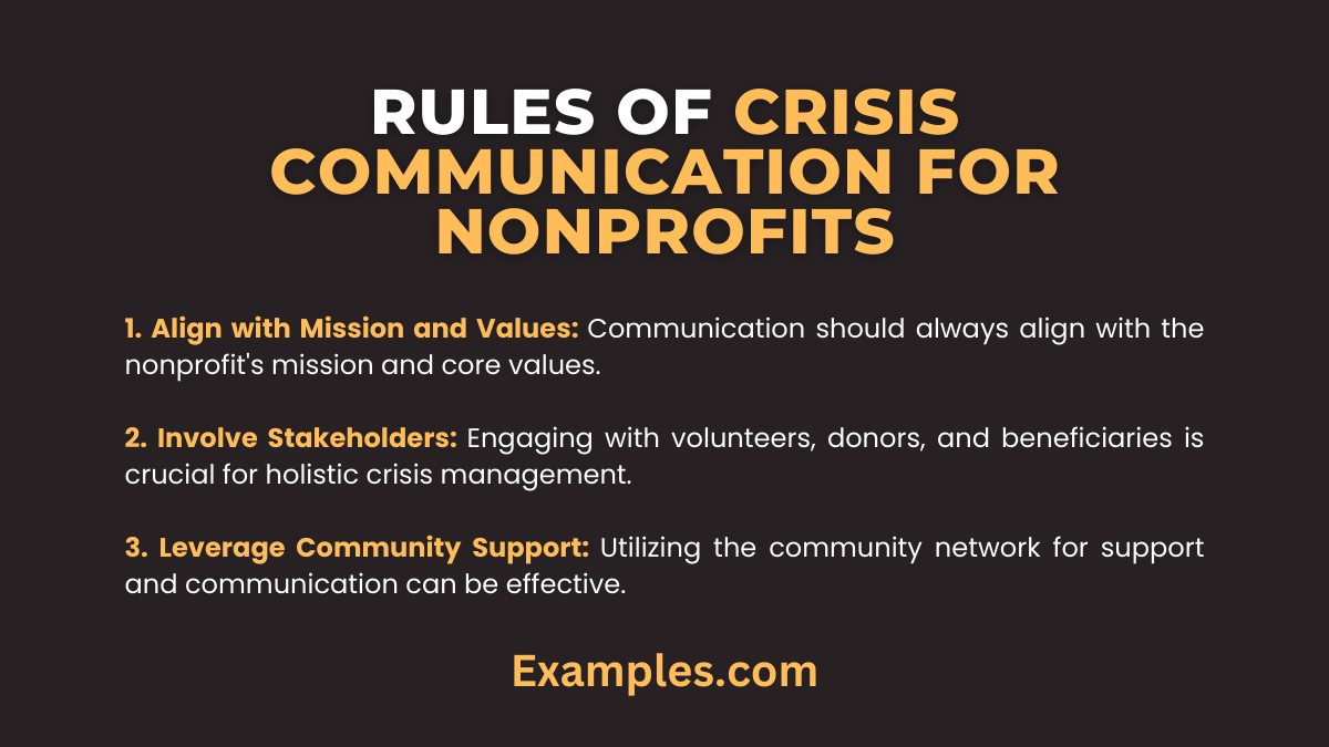 rules of crisis communication for nonprofits