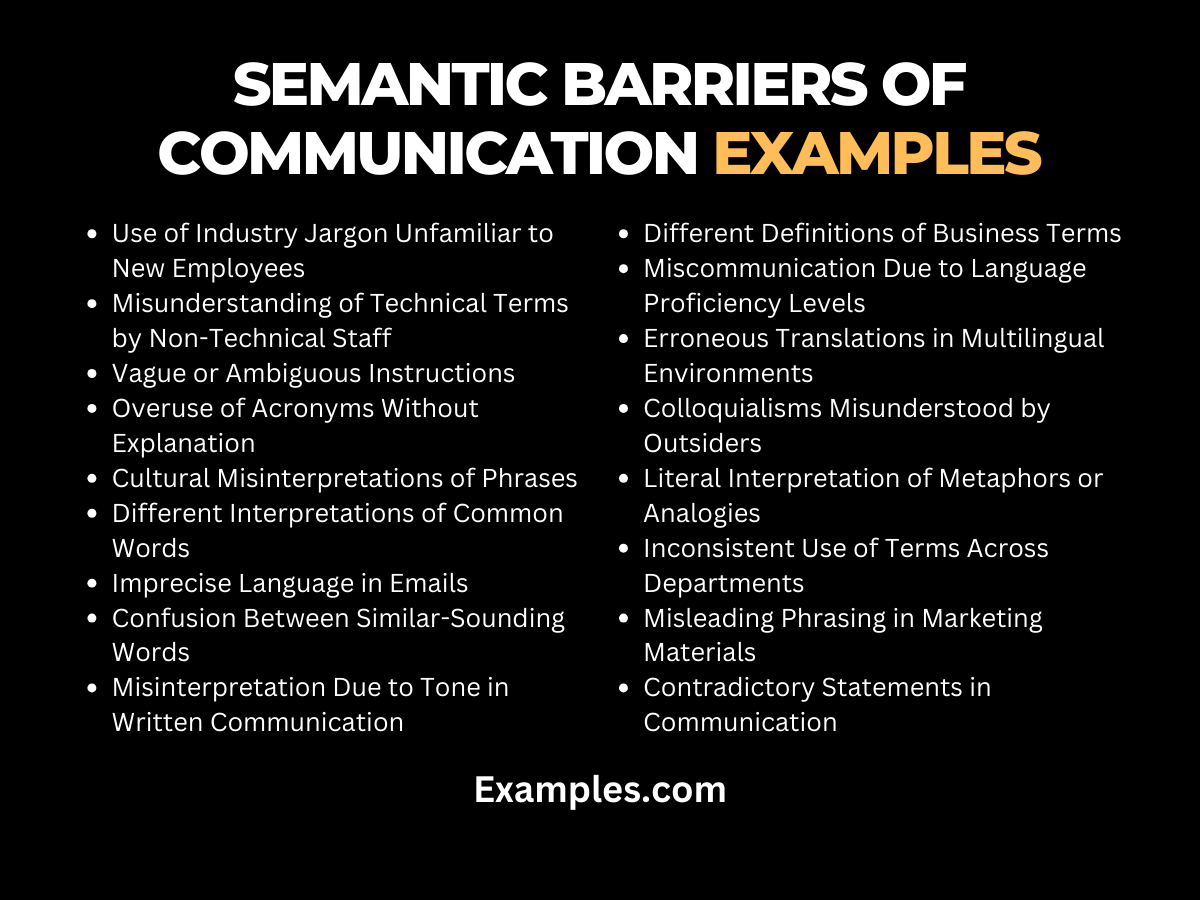 semantic barriers of communication examples