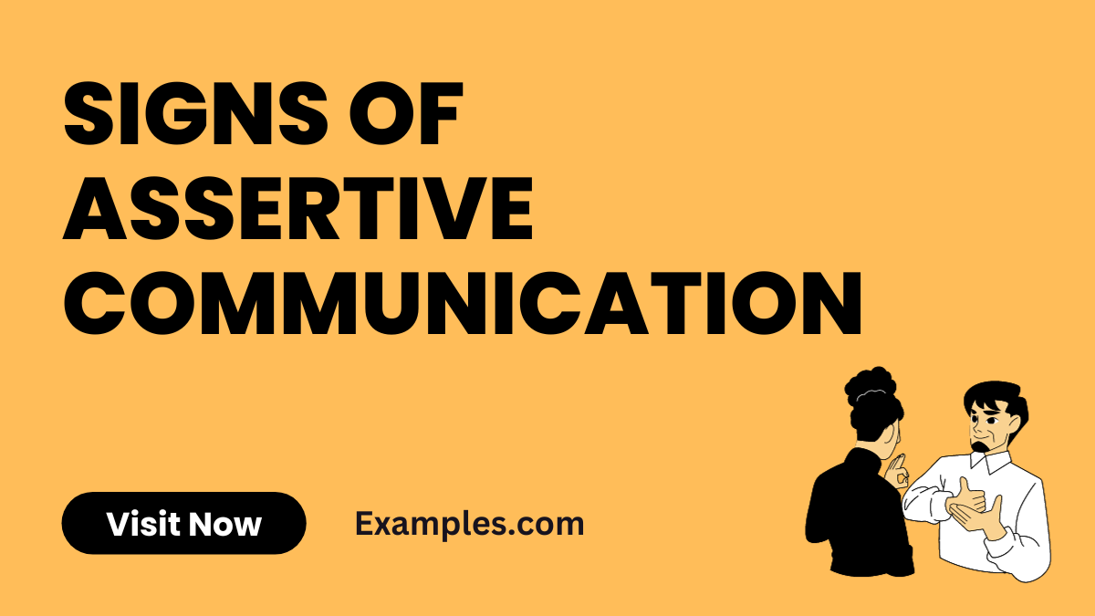 Signs of Assertive Communication