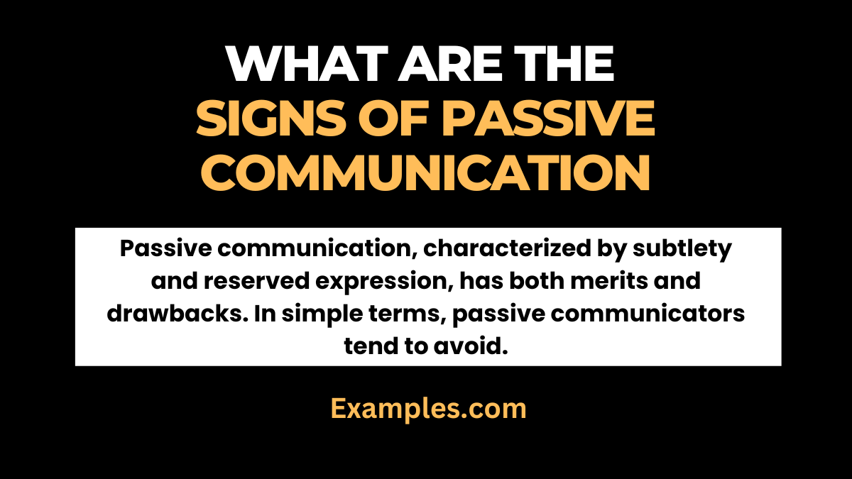 signs of passive communication 2