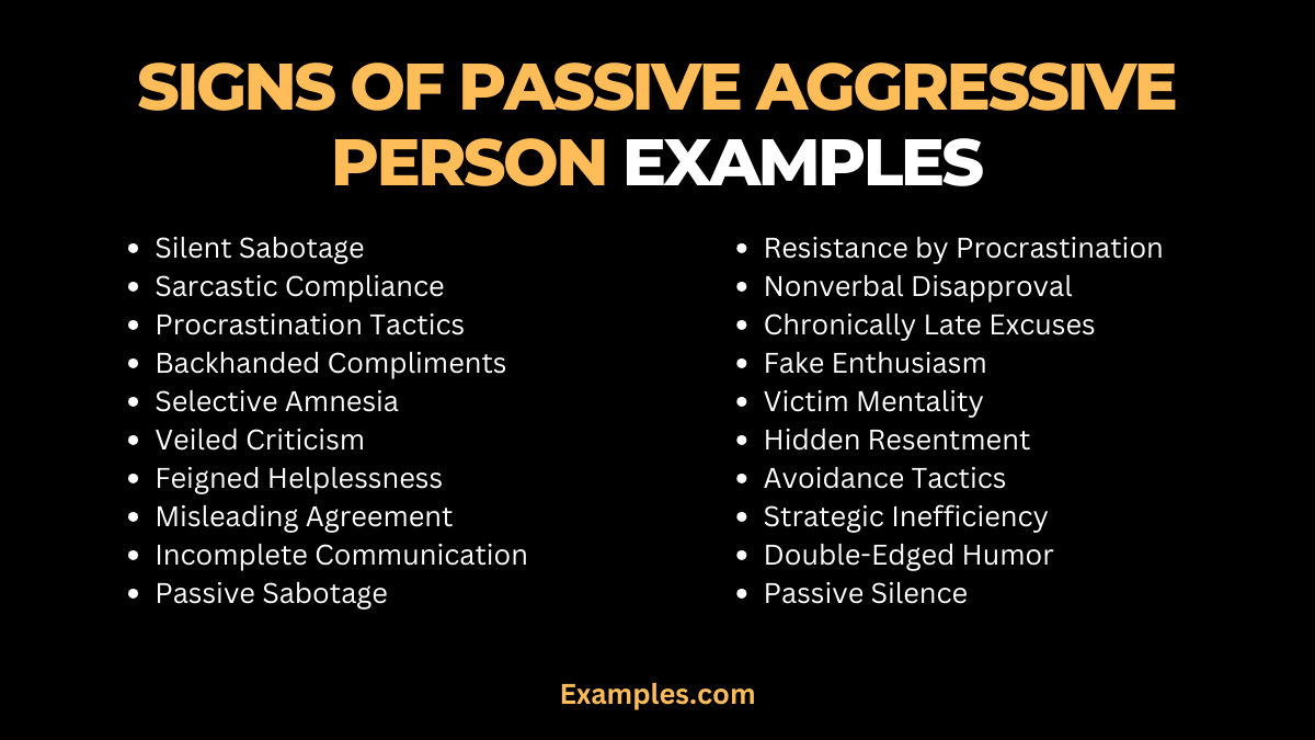 Signs Of Passive Aggressive Person 19 Examples How To Overcome