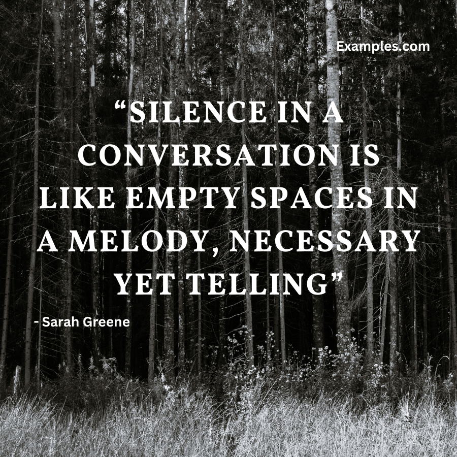 silence lack of communication quote by sarah greene