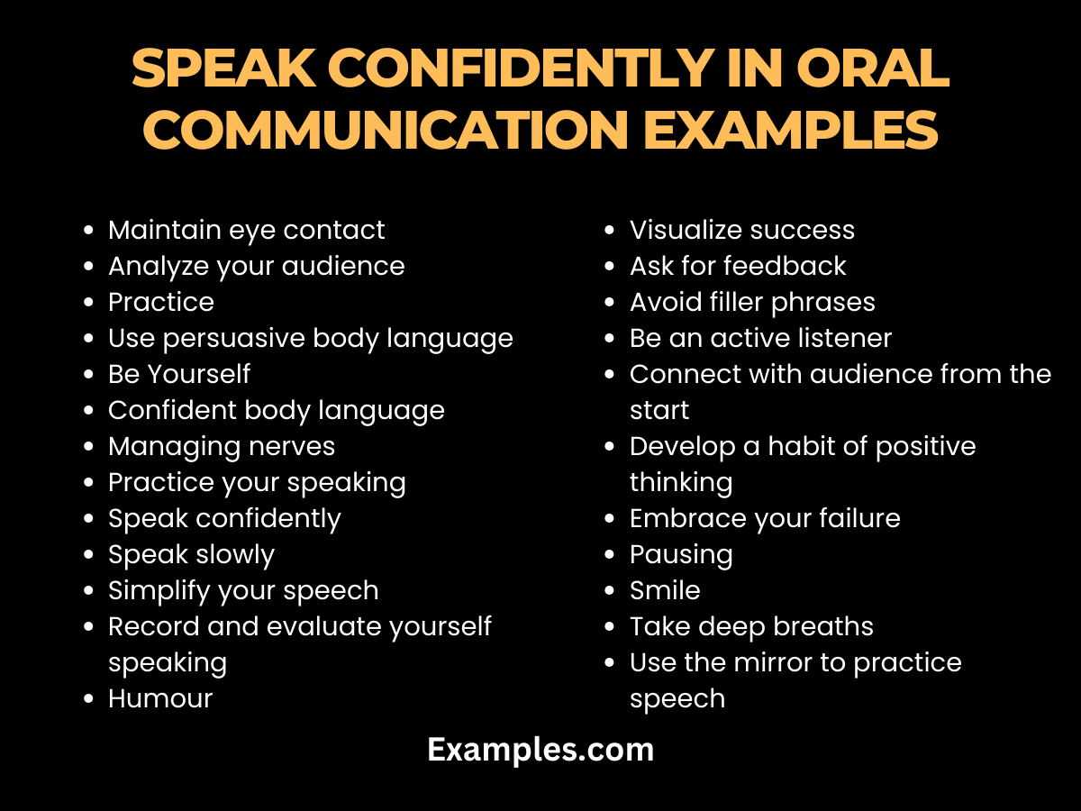 Speak Confidently in Oral Communication - 29+ Examples, How to Speak, Tips