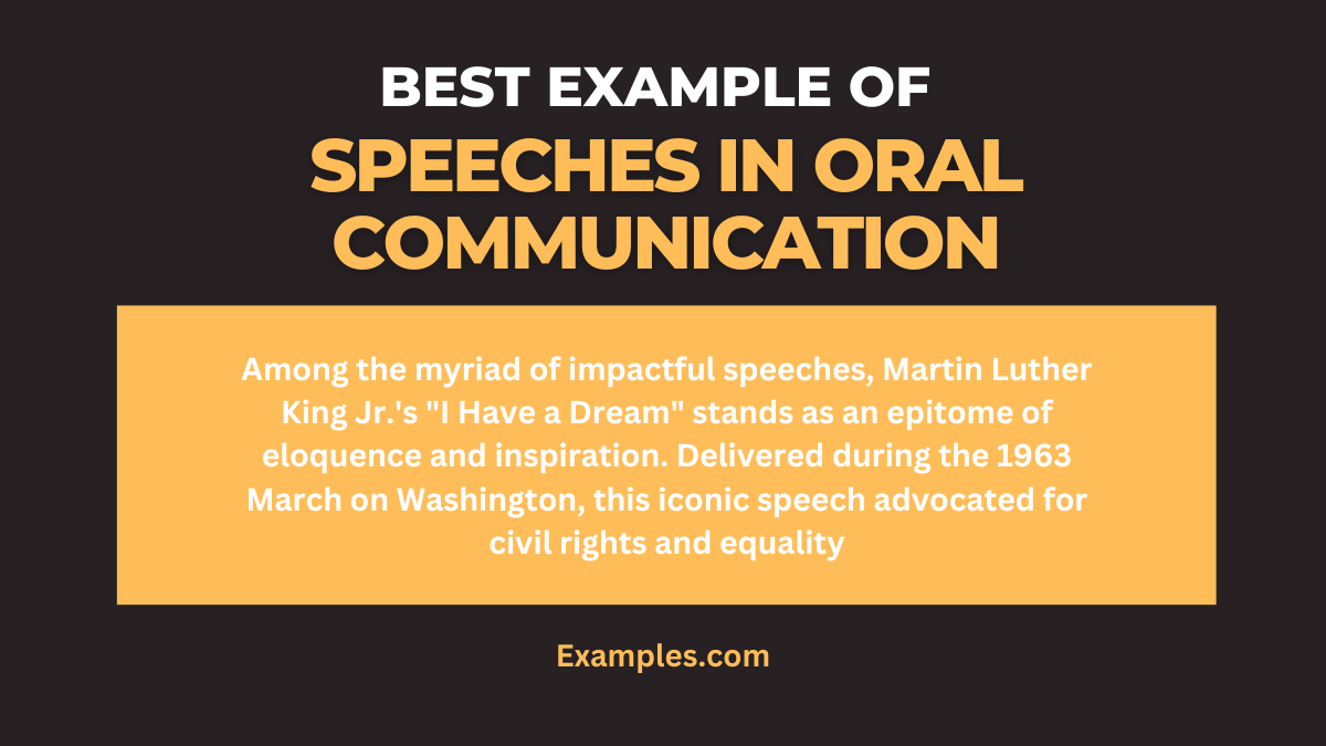 oral speech examples