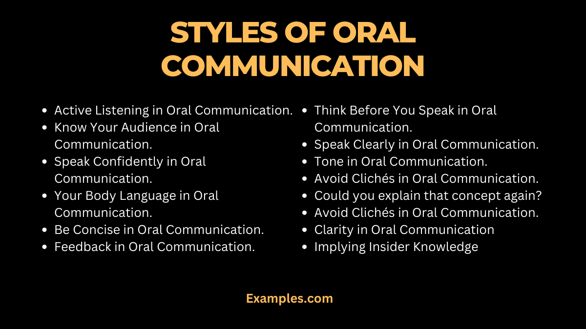 Styles Of Oral Communication: Styles, Pdf