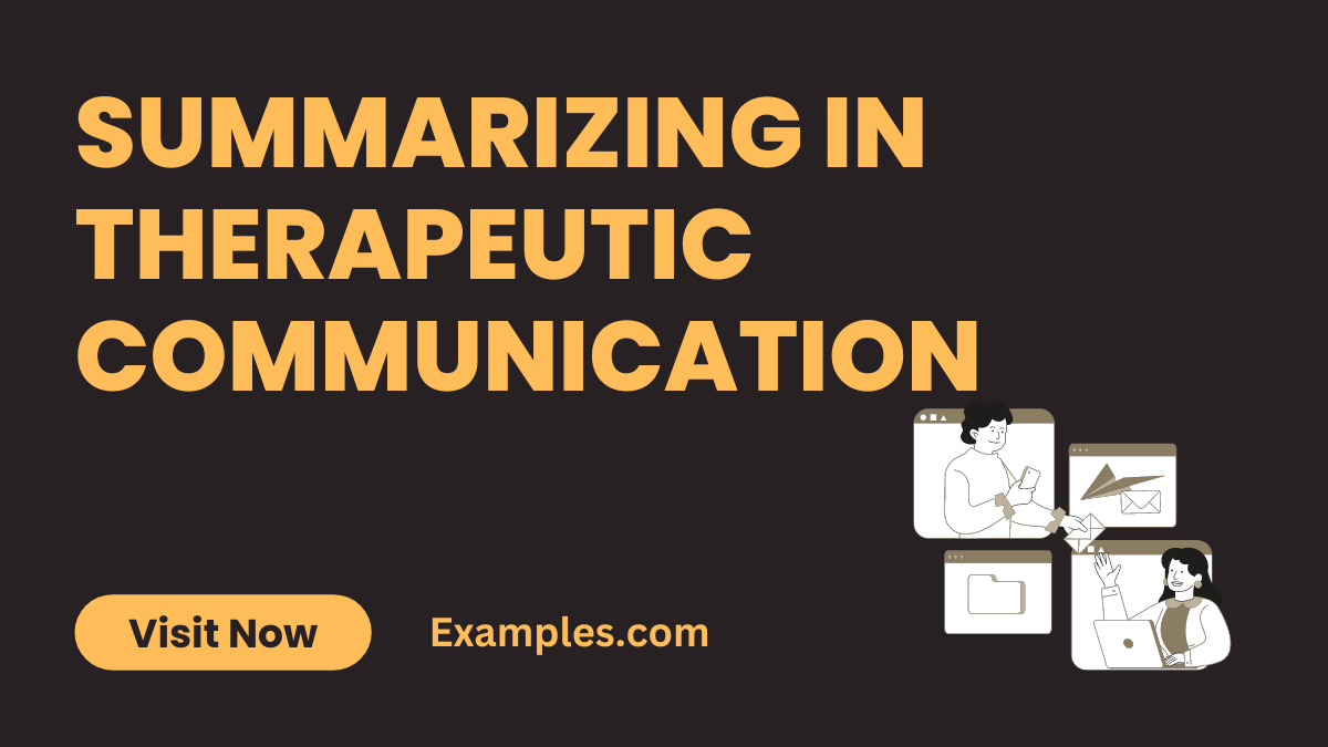 Summarizing in Therapeutic Communication