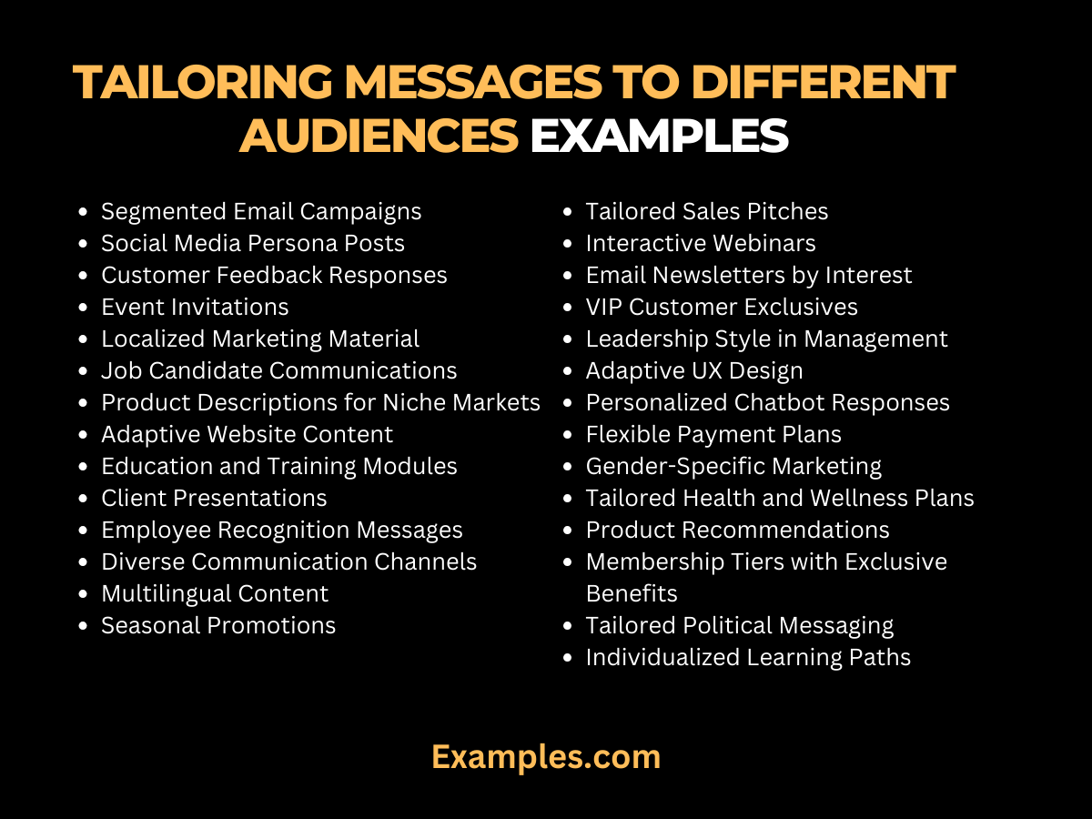 Tailoring Messages To Different Audiences - 29+ Examples, Tips