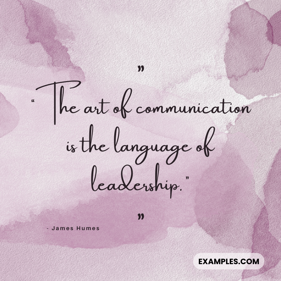 the art of communication quote by james humes
