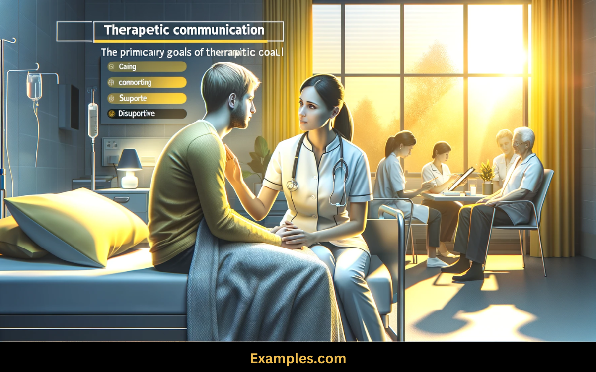 therapeutic communication primary goals in nursing