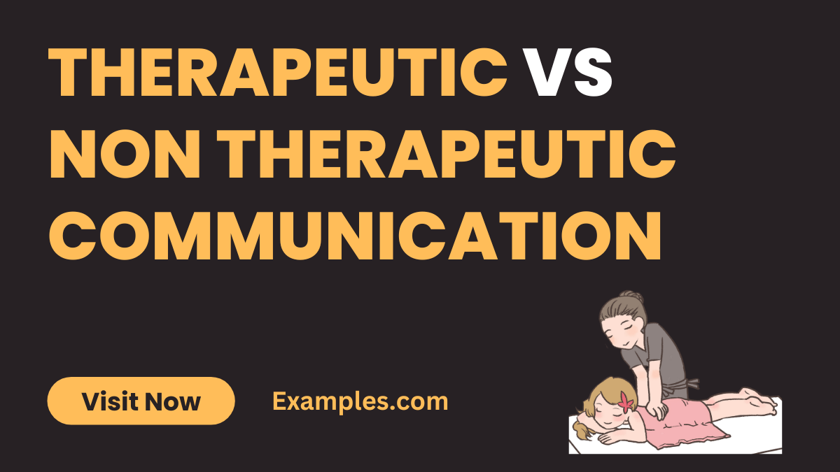 Therapeutic Communication vs Non Therapeutic Communication image