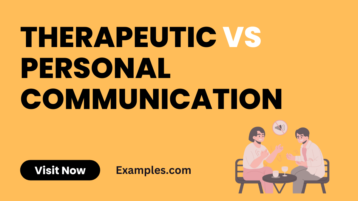 Therapeutic Communication vs Personal Communications image