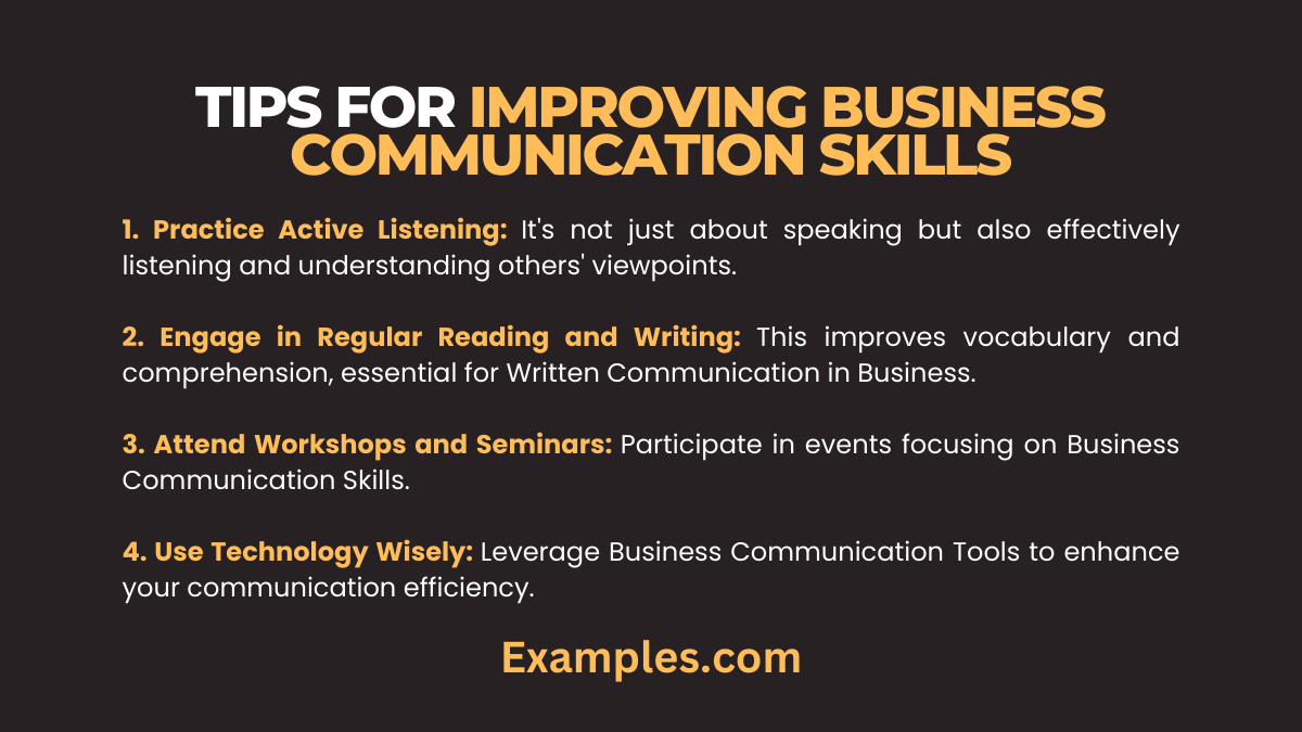 tips for improving business communication skills