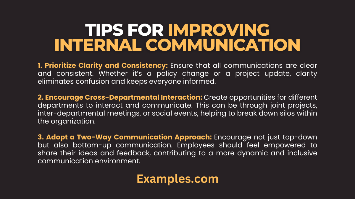 tips for improving internal communication