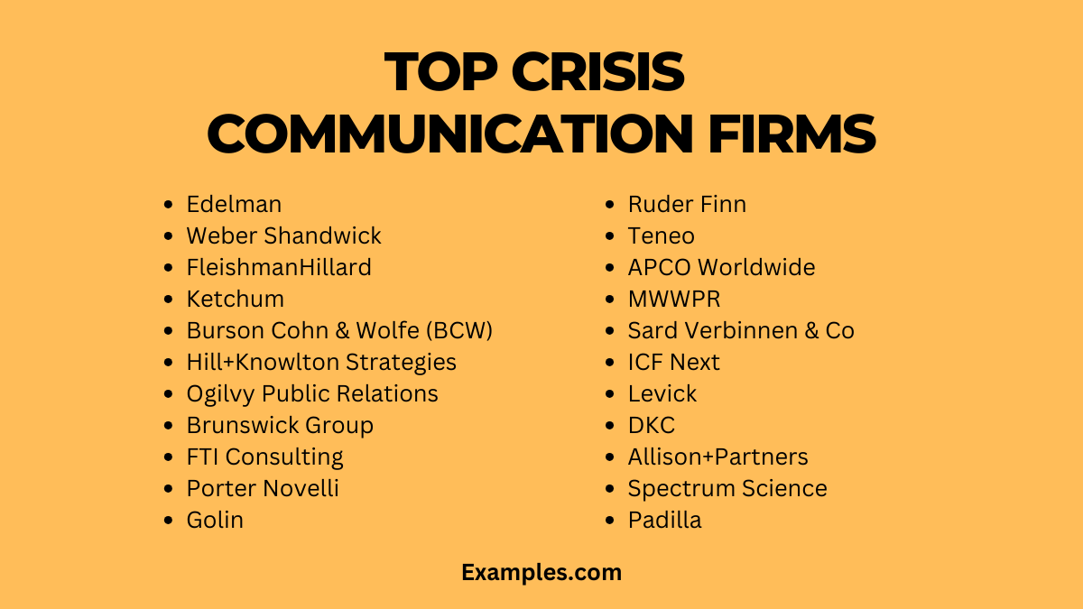 top crisis communication firms list