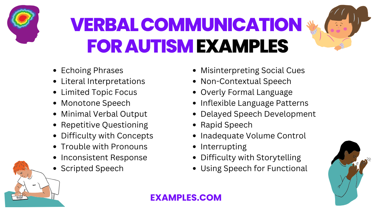 verbal communication for autism examples