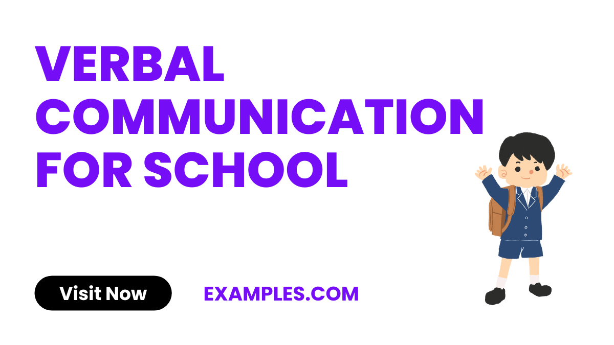 Verbal Communication for School