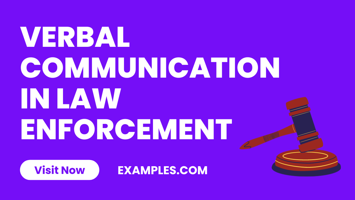 Verbal Communication in Law Enforcement