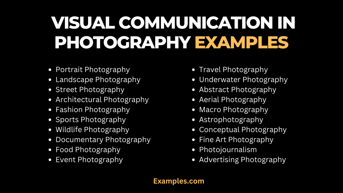 visual communication in photography examples