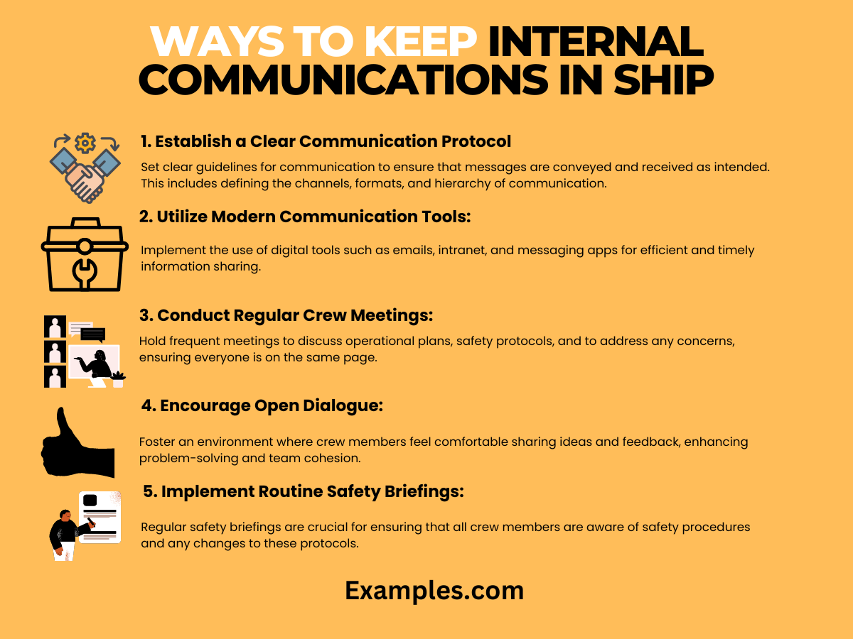 ways to keep internal communications in ship