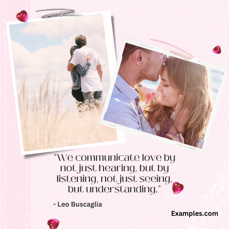 we communicate love by not just hearing by leo buscaglia