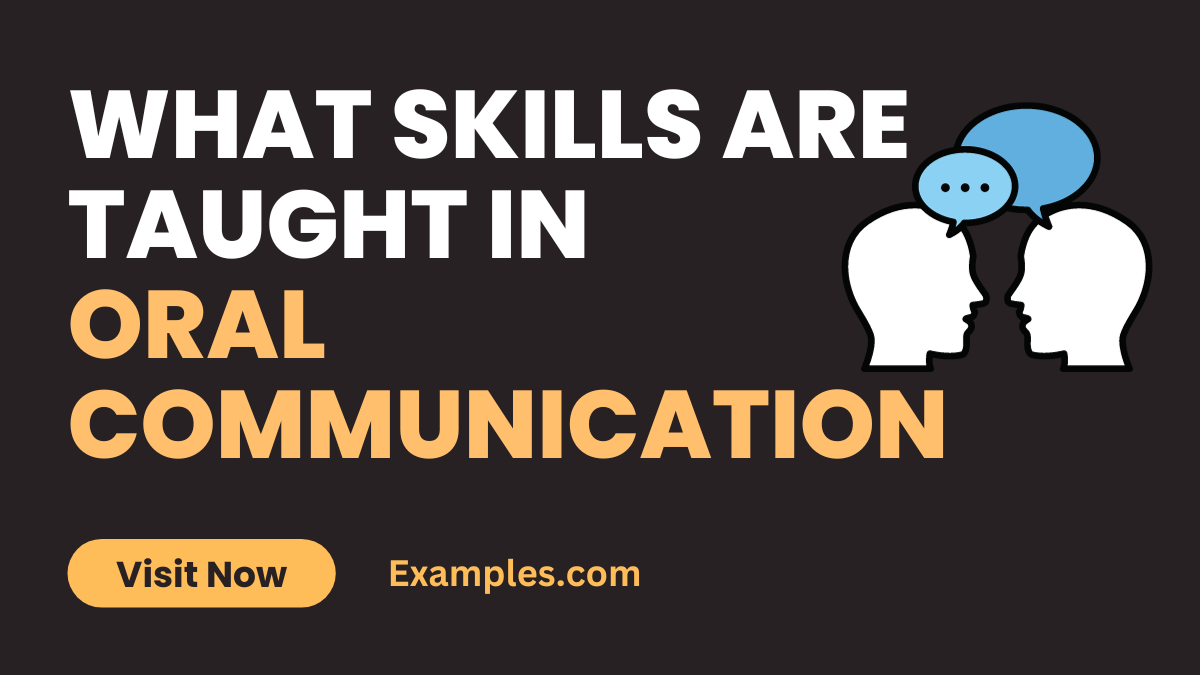 What Skills are Taught in Oral Communication