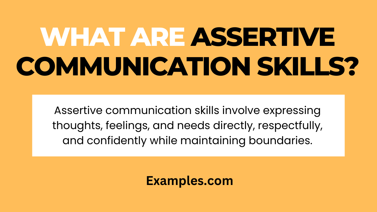 what are assertive communication skills