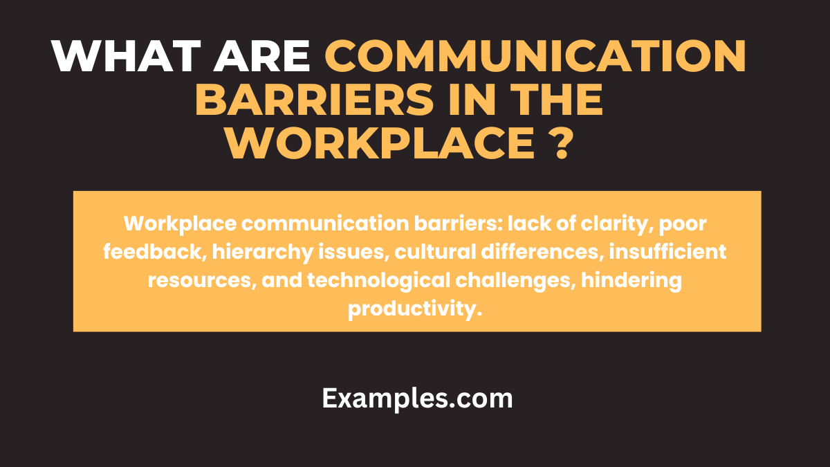 what are communication barriers in the workplace 1
