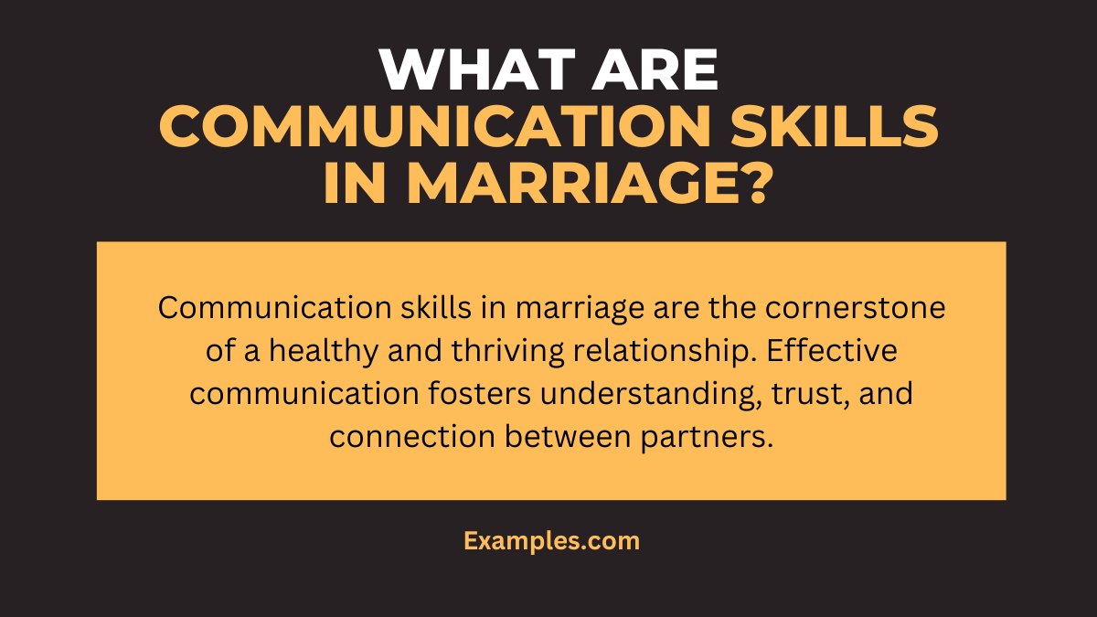 what are communication skills in marriage