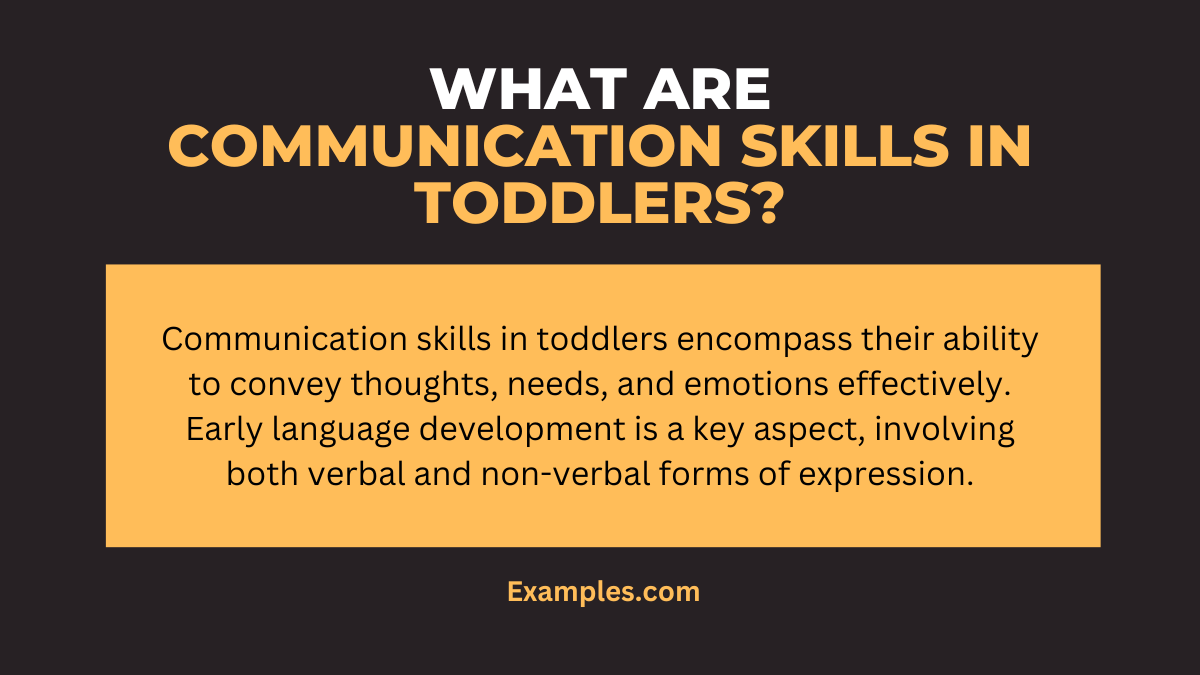what are communication skills in toddlers